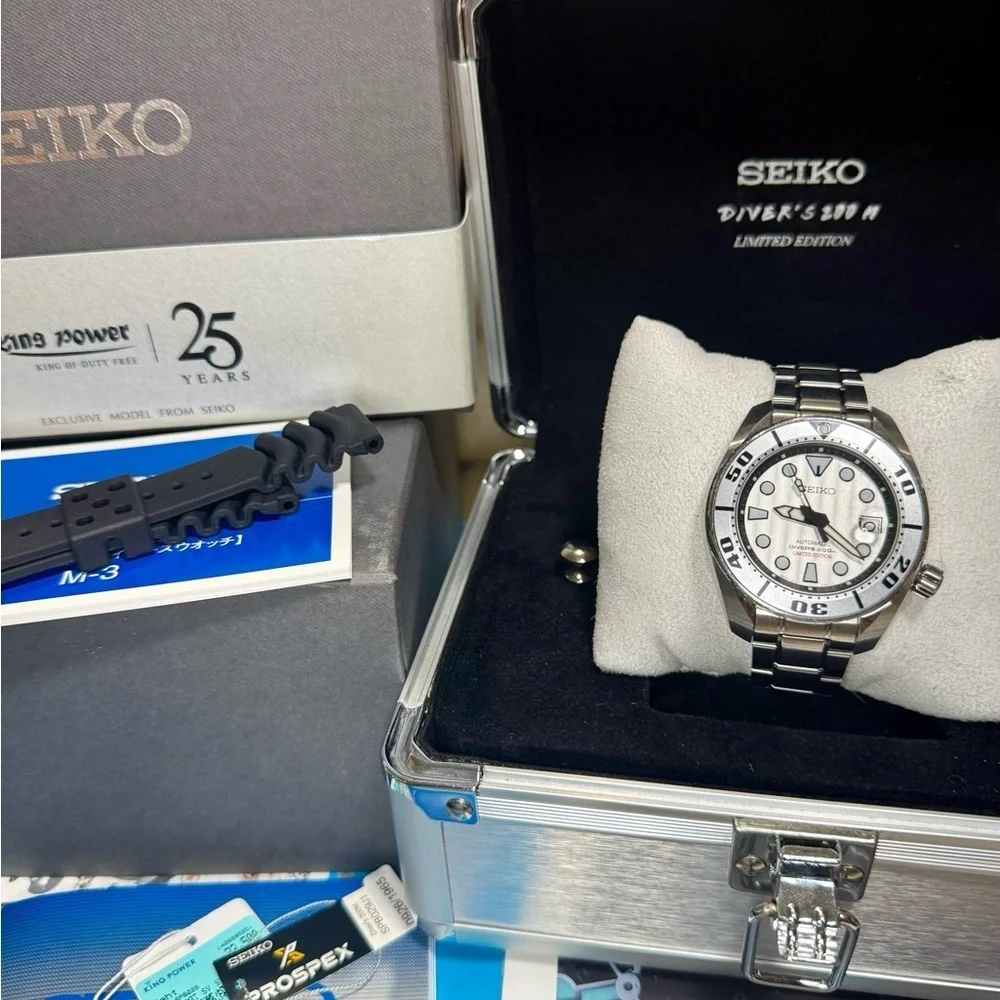 Seiko “Silver Sumo” Date Silver Dial Auto Mens Classic Watch *Limited Edition*